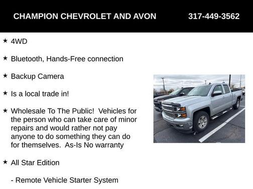 2015 Chevrolet Silverado 1500 1LT