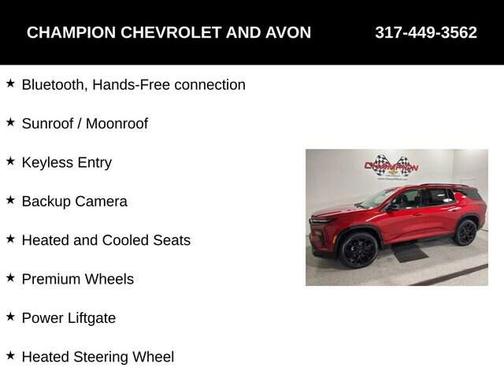 2026 Chevrolet Traverse RS