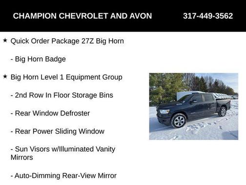 2022 RAM 1500 Big Horn/Lone Star
