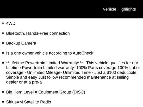 2022 RAM 1500 Big Horn/Lone Star