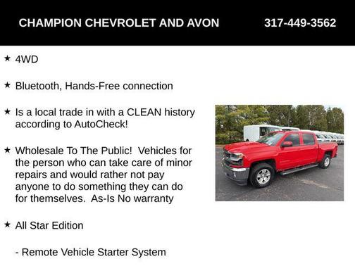 2018 Chevrolet Silverado 1500 1LT