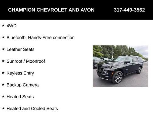 2025 Chevrolet Tahoe 4WD High Country