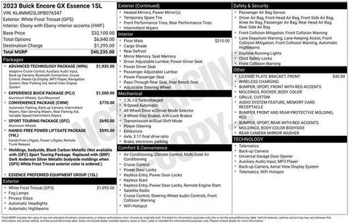 2023 Buick Encore GX Essence