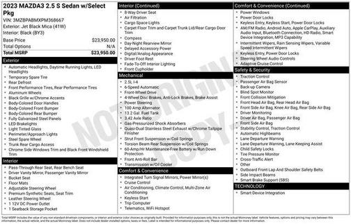 2023 Mazda Mazda3 2.5 S Select