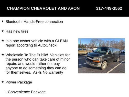 2013 Chevrolet Express 2500 Work Van