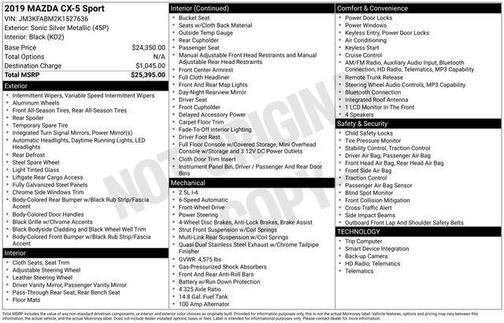 2019 Mazda CX-5 Sport