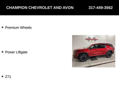 2026 Chevrolet Traverse AWD Z71
