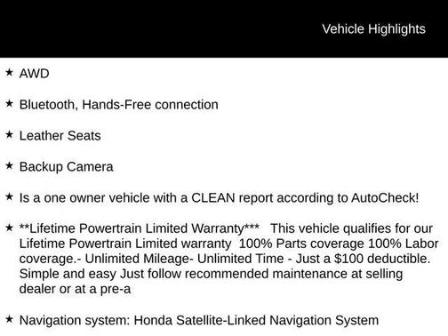 2025 Honda Passport AWD Black