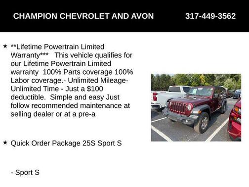 2022 Jeep Wrangler Unlimited Sport
