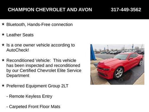 2014 Chevrolet Camaro 2LT