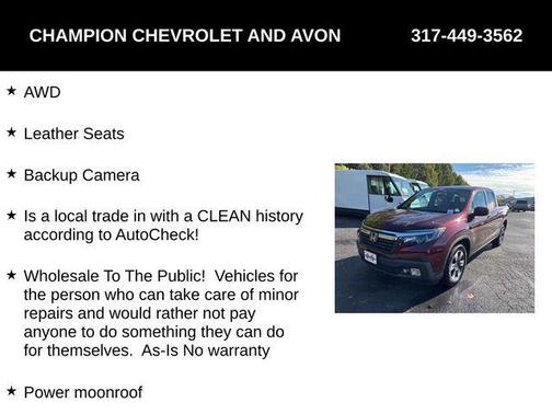 2019 Honda Ridgeline RTL