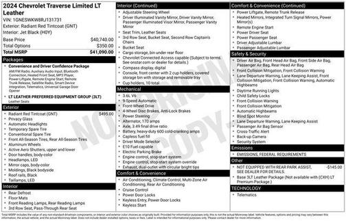 2024 Chevrolet Traverse LT Leather