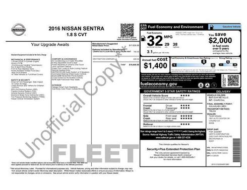 2016 Nissan Sentra S