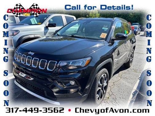 Diamond Black Crystal Pearlcoat 2022 Jeep Compass Limited