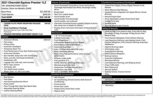 2021 Chevrolet Equinox Premier w/1LZ