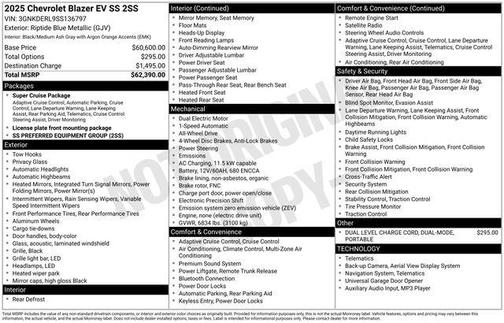 2025 Chevrolet Blazer EV SS AWD
