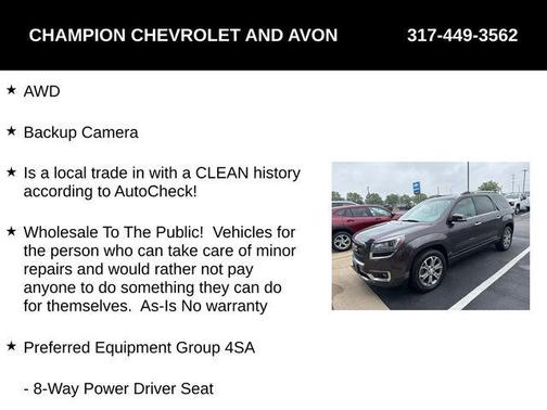 2015 GMC Acadia SLT-1
