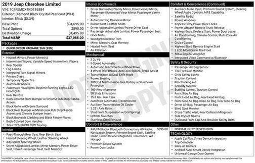 2019 Jeep Cherokee Limited