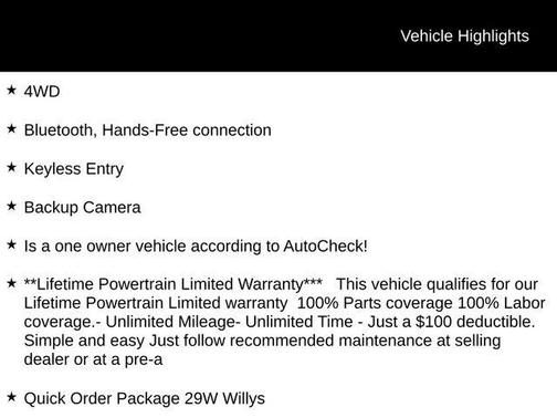 Black Clearcoat 2023 Jeep Wrangler 4xe Willys