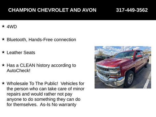 2018 Chevrolet Silverado 1500 1LT