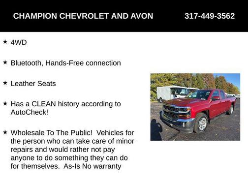 2018 Chevrolet Silverado 1500 1LT