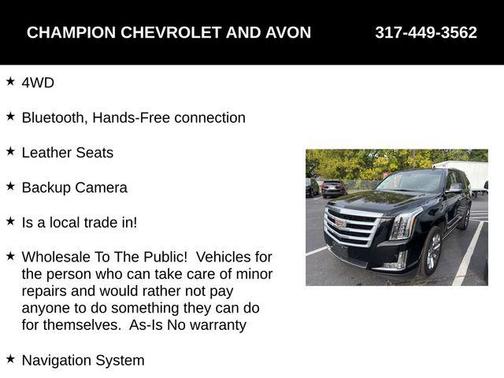 2016 Cadillac Escalade Premium