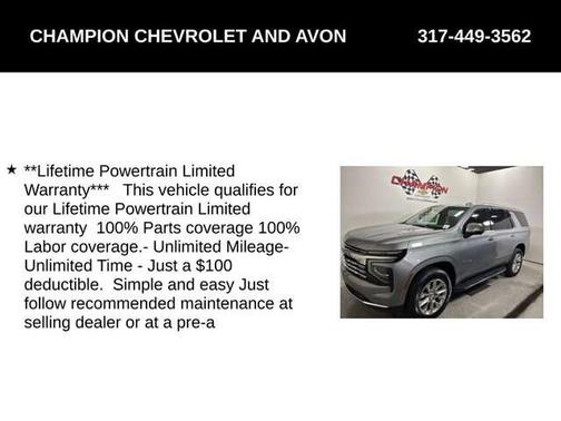 2025 Chevrolet Tahoe Premier