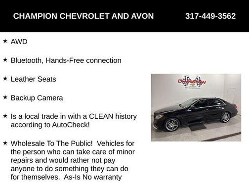 2015 Mercedes-Benz E-Class E 350