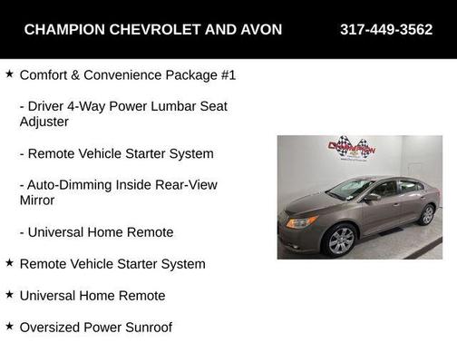 2012 Buick LaCrosse Leather