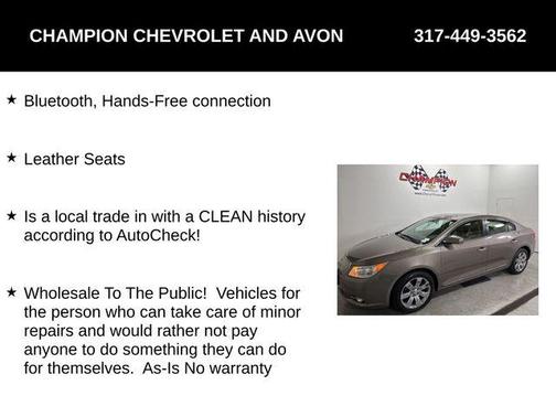 2012 Buick LaCrosse Leather