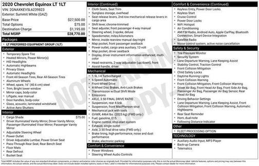 2020 Chevrolet Equinox 1LT