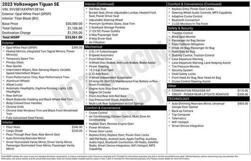 2023 Volkswagen Tiguan 2.0T SE