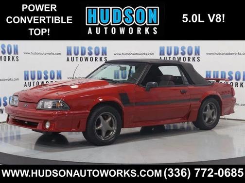 Red 1988 Ford Mustang GT