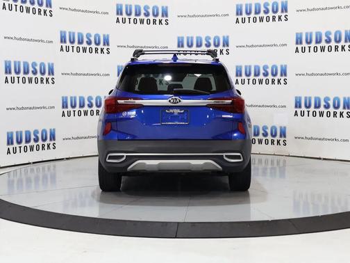 Neptune Blue 2021 Kia Seltos SX Turbo