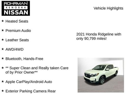 2021 Honda Ridgeline RTL