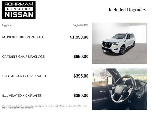 Aspen White 2022 Nissan Armada SL