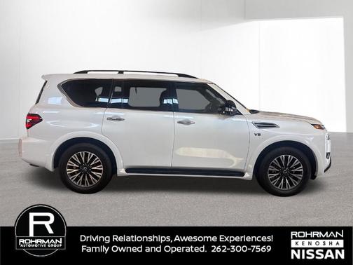 Aspen White 2022 Nissan Armada SL