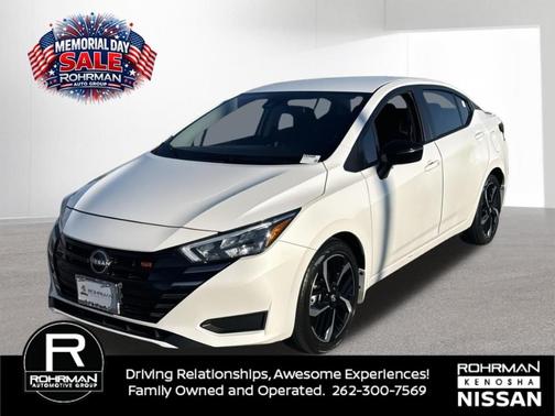 Aspen White 2025 Nissan Versa 1.6 SR