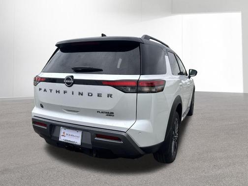 White / Black 2026 Nissan Pathfinder Platinum