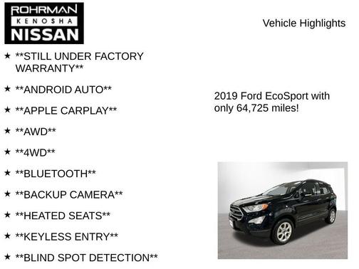 2019 Ford EcoSport SE