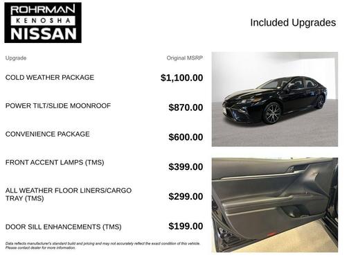 Midnight Black Metallic 2024 Toyota Camry SE