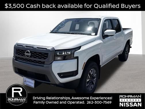 Glacier White 2026 Nissan Frontier SV