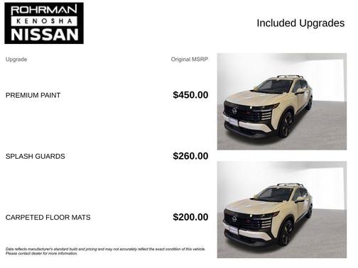 Aspen White Tri 2025 Nissan Kicks SR