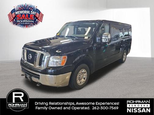 Super Black 2014 Nissan NV Passenger NV3500 HD SV V6/SV V8