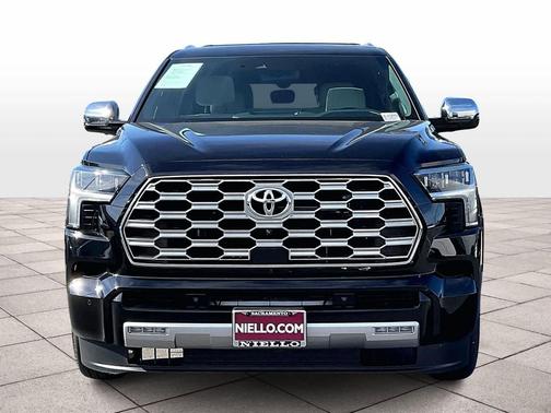 Midnight Black Metallic 2025 Toyota Sequoia Capstone
