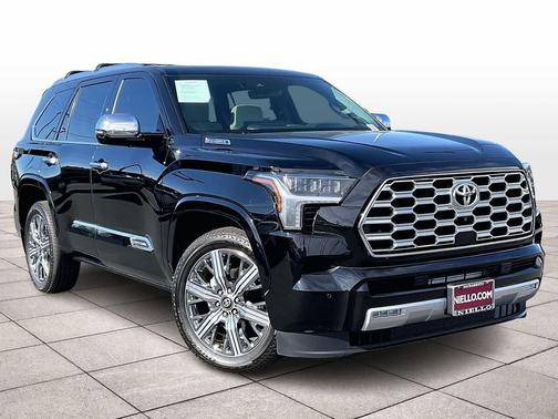 Midnight Black Metallic 2025 Toyota Sequoia Capstone