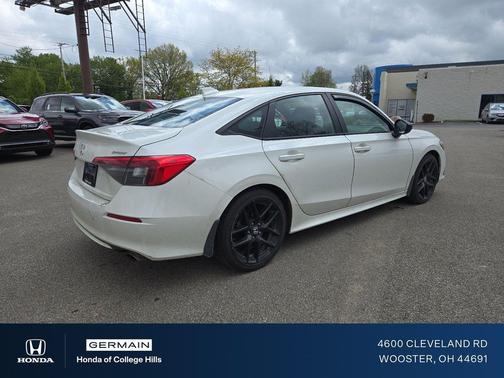Platinum White 2024 Honda Civic Sport
