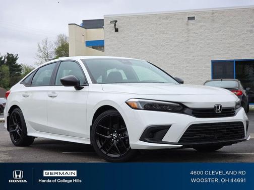 Platinum White Pearl 2024 Honda Civic Sport