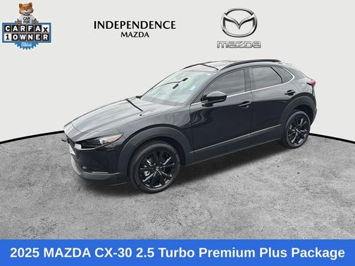 Jet Black Mica 2025 Mazda CX-30 2.5 Turbo Premium Plus Package