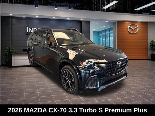 Jet Black Mica 2026 Mazda CX-70 3.3 Turbo S Premium Plus Package